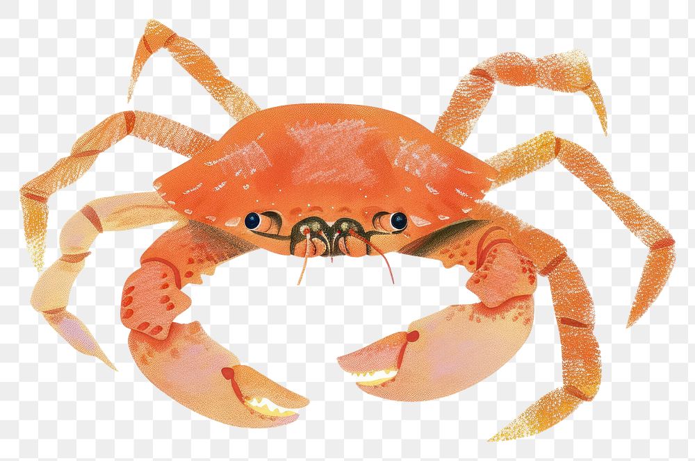 PNG Crab seafood animal white background.