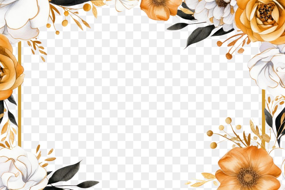 PNG  Poppy border frame backgrounds pattern white.