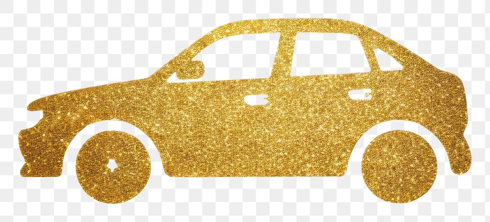 PNG Vehicle gold car transportation.