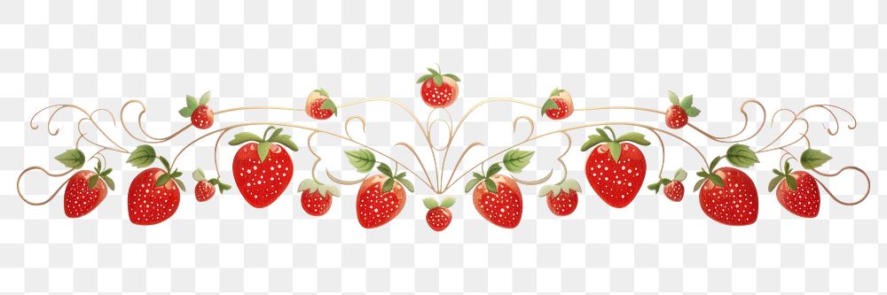 PNG Stawberry divider ornament strawberry fruit plant.