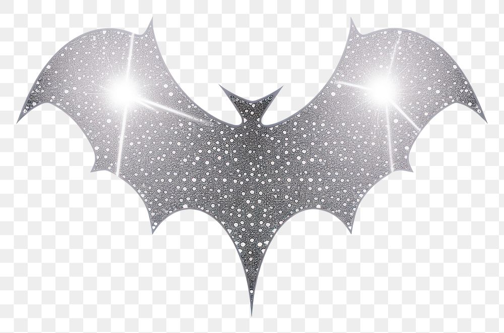 PNG Silver bat icon white background illuminated celebration.