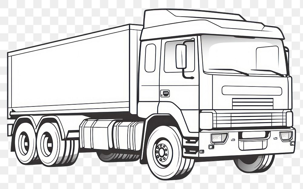 PNG Lorry vehicle sketch truck.