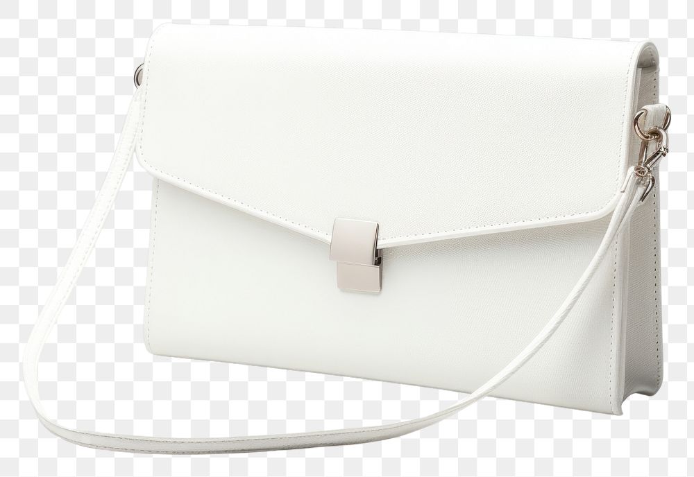 PNG White wallet crossbody handbag purse white background.