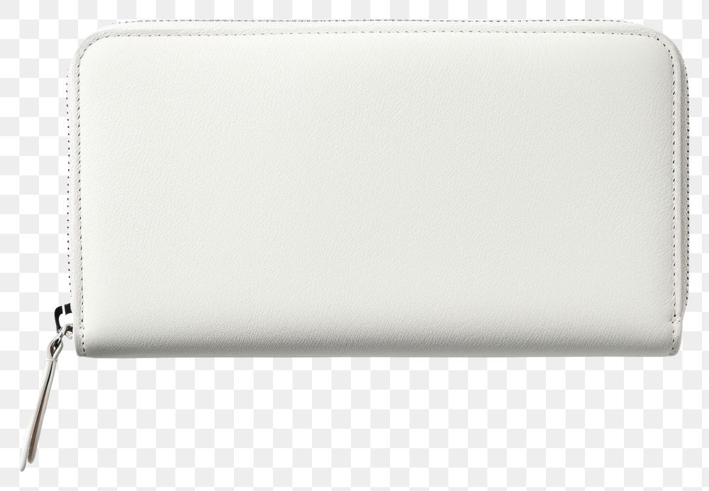 PNG White leather continental wallett handbag white background accessories.