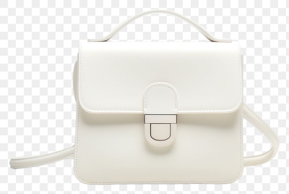 PNG White mini-bag crossbody handbag purse white background.