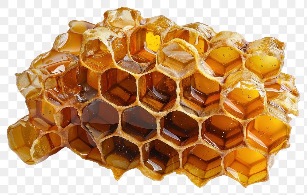 PNG  Honey honey honeycomb white background