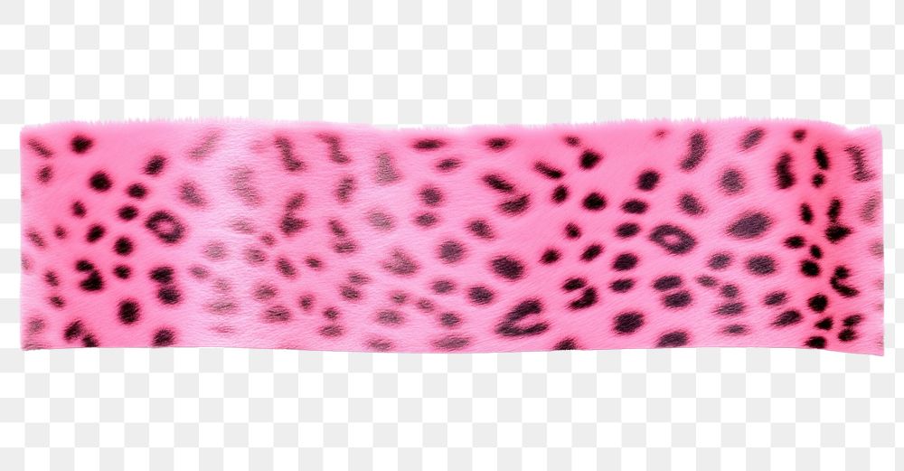 PNG Pink leopard print pattern adhesive strip white background accessories rectangle.