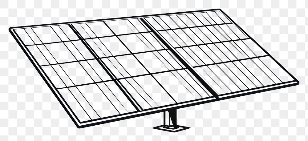 PNG Solar panel sketch line white background.
