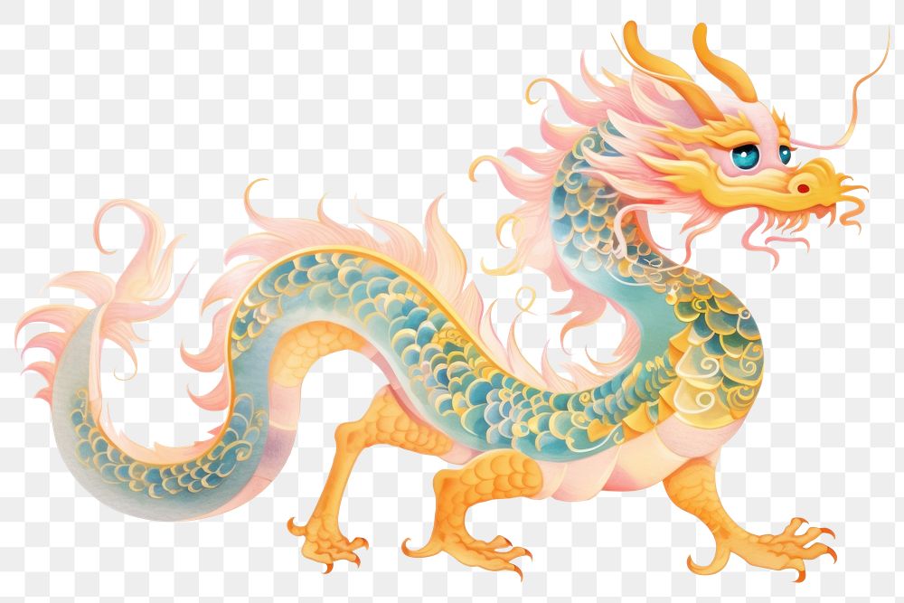 PNG Chinese dragon representation creativity tradition.