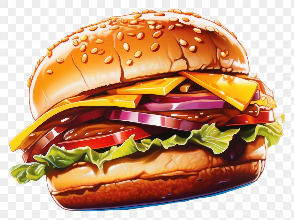 PNG Burger food advertisement hamburger.