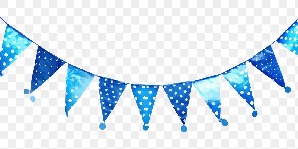 PNG Blue bunting brithday line white background clothesline.