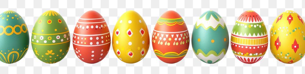 PNG Easter eggs white background celebration copy space