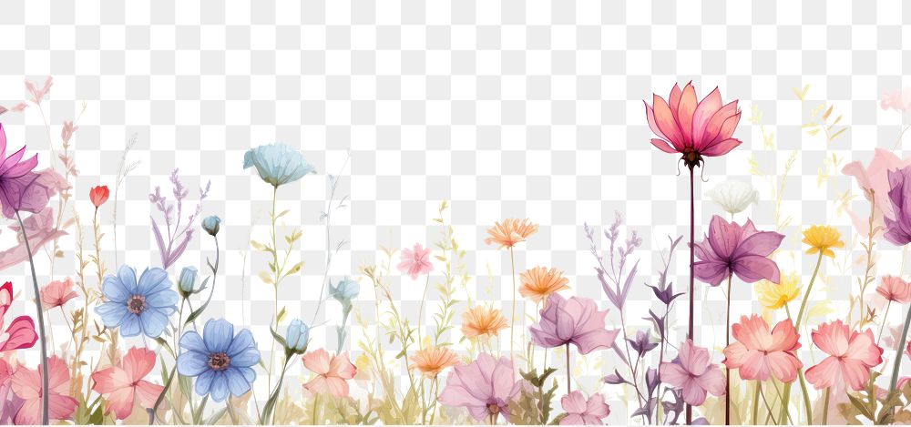 PNG Pastel flower outdoors pattern nature