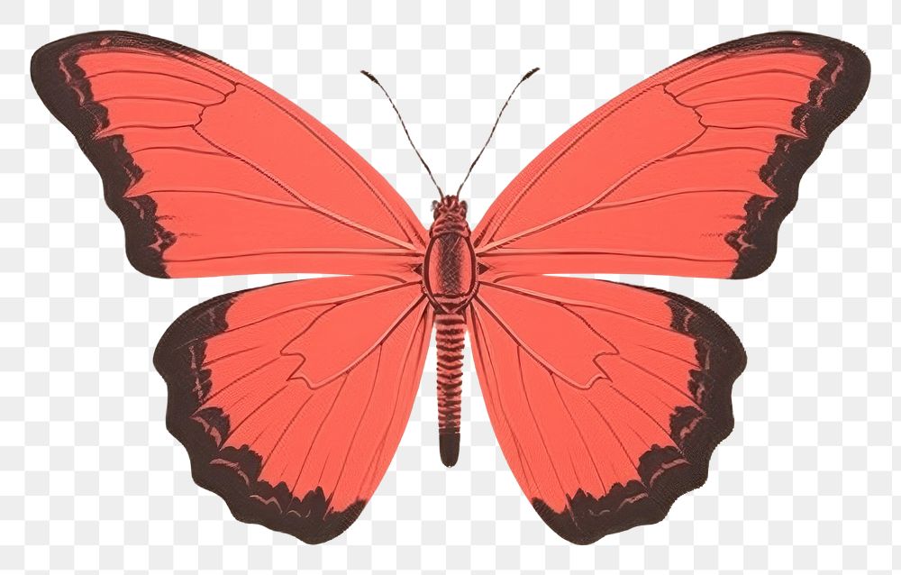 PNG Litograph minimal butterfly animal insect invertebrate.