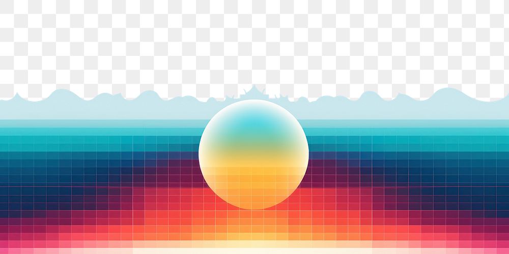 PNG Sun rise sky abstract graphics.