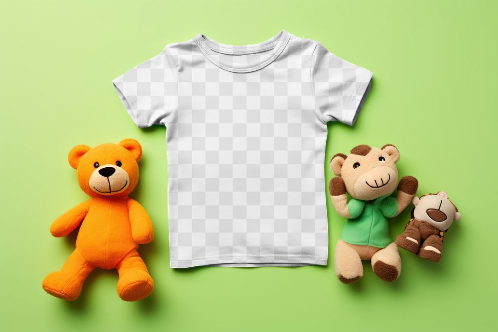 Kid's t-shirt png mockup, transparent design