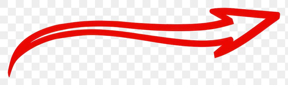 PNG Red curve arrow symbol line text.