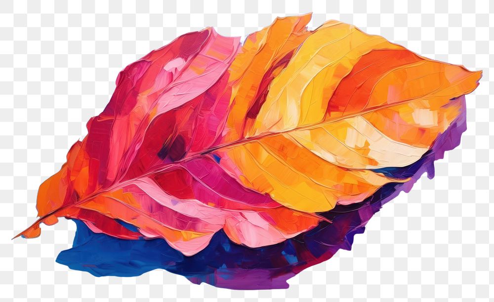 PNG Fallen leaf painting backgrounds plant.