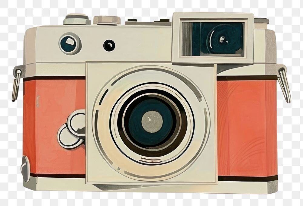 PNG Illustration of a simple camera art electronics technology.