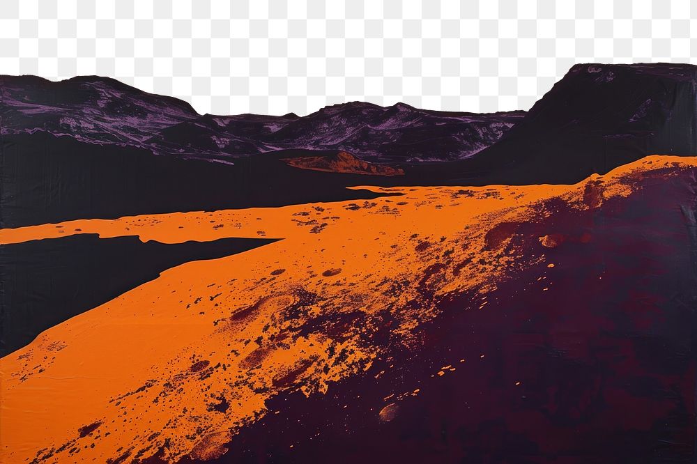 PNG Land on Mars mountain outdoors painting.