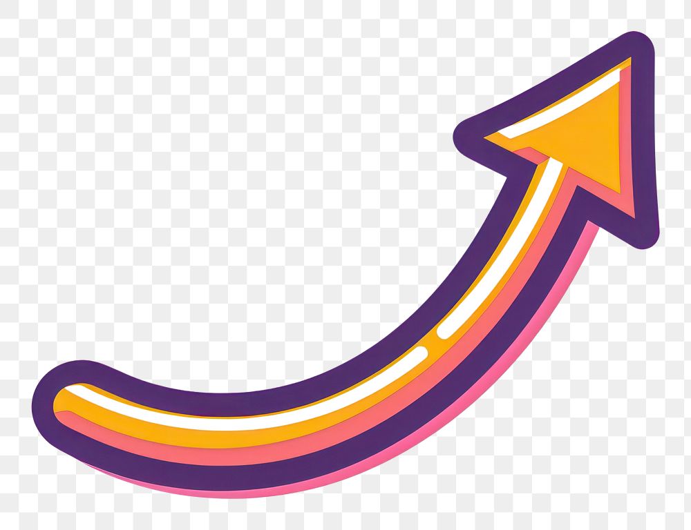PNG Arrow cartoon line logo.