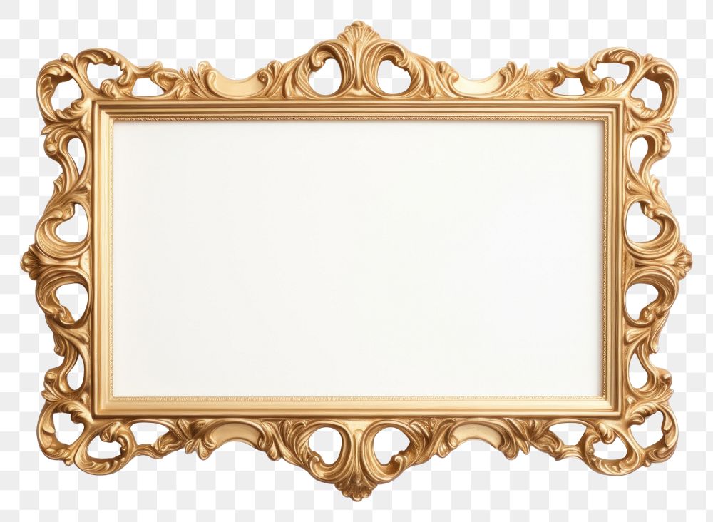PNG Rococo frame vintage photo white background architecture.