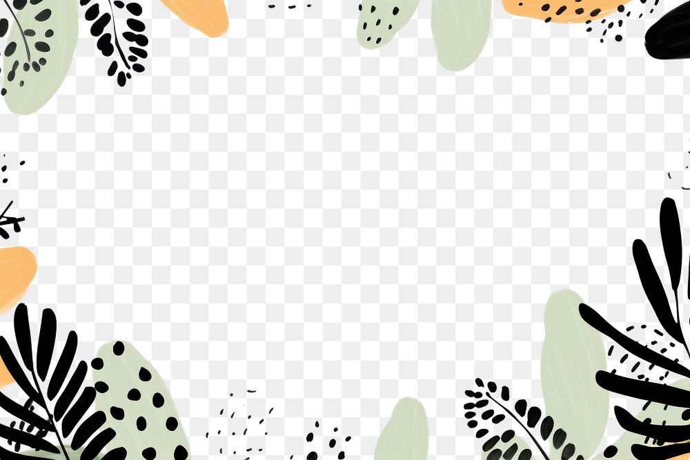 PNG  Memphis botanical copyspace pattern art backgrounds.
