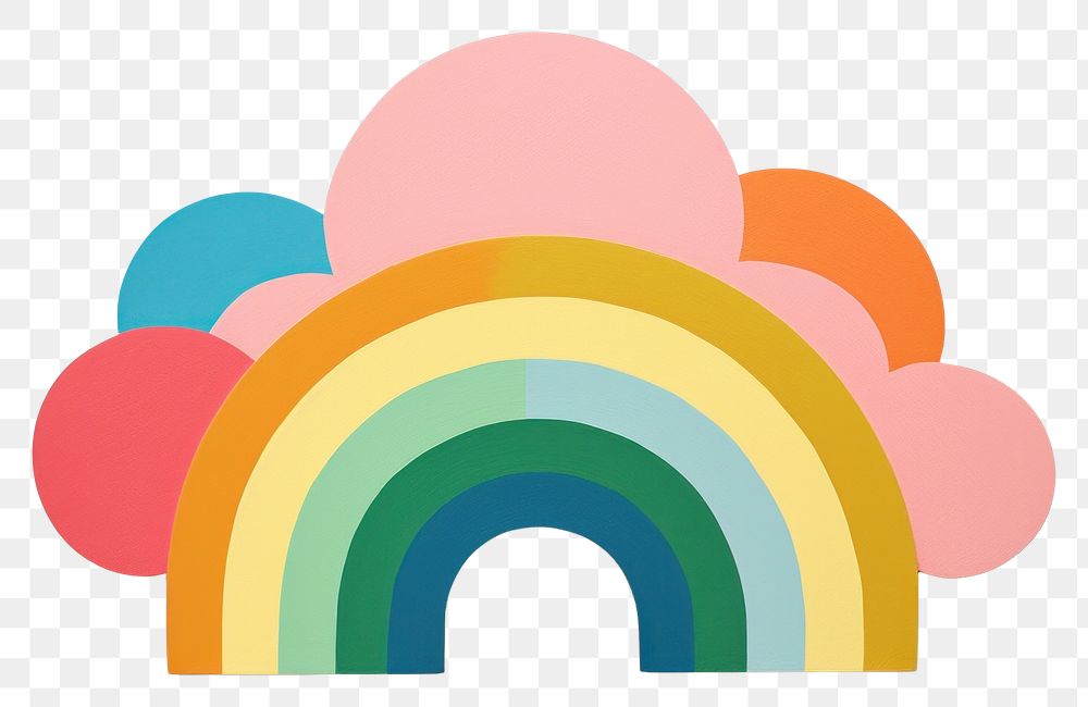 PNG  Organic shape memphis rainbow art creativity.