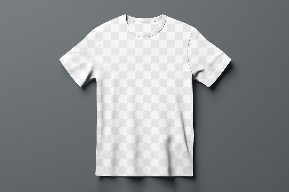 T-shirt png mockup, transparent design