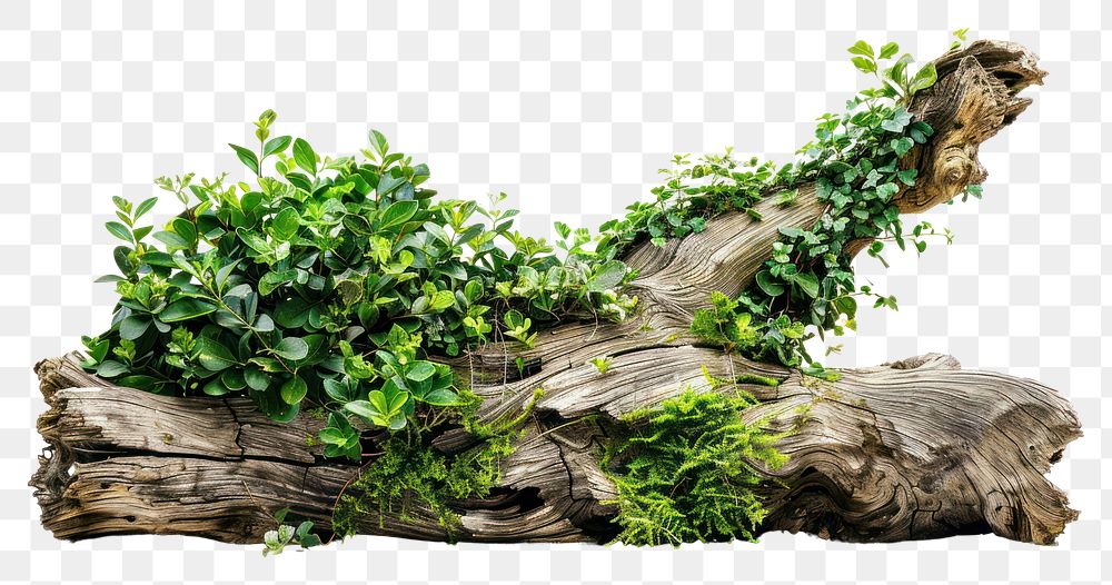 PNG Plant driftwood bonsai green