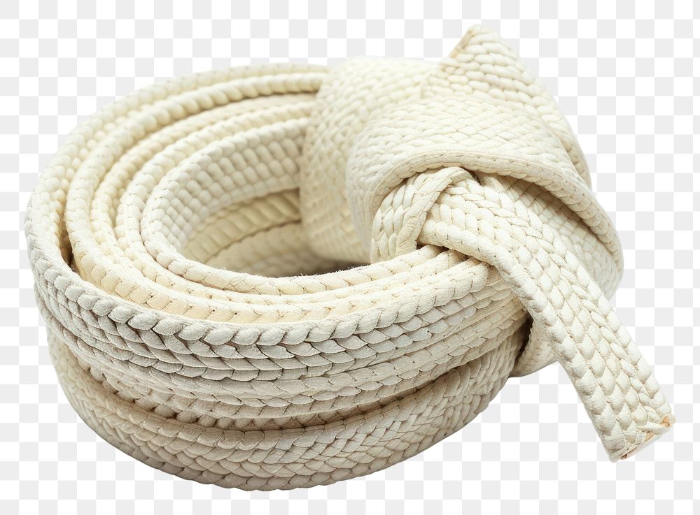 PNG Judo white rope white background.