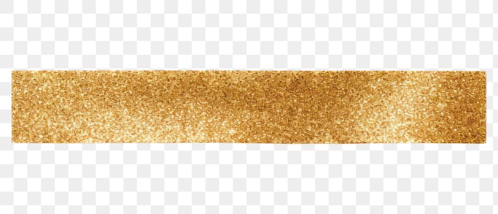 PNG Glitter adhesive strip gold white background bling-bling.