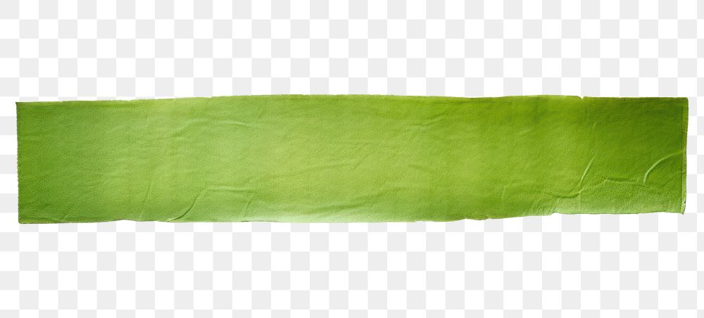 PNG Green adhesive strip paper leaf white background.