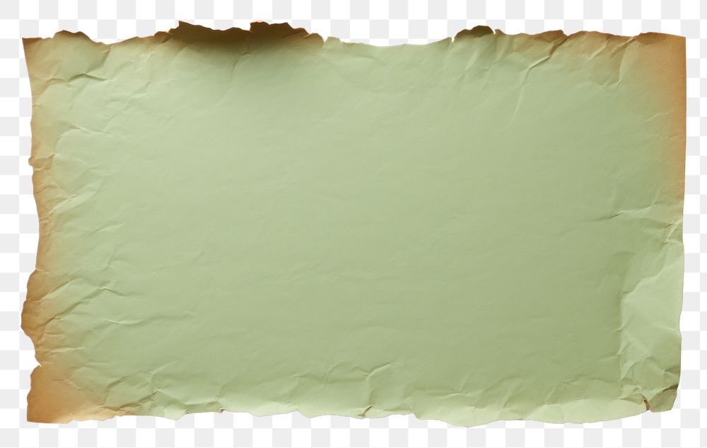 PNG Ripped green pastel paper backgrounds white background weathered.