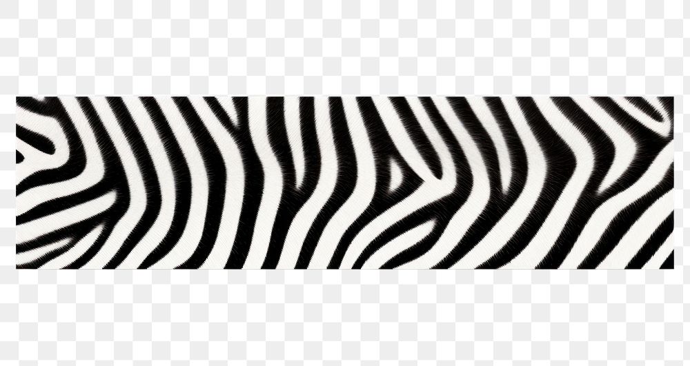 PNG Zebra pattern adhesive strip white white background rectangle.