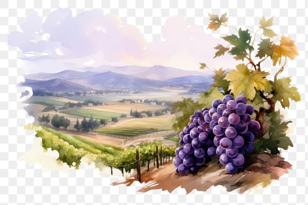 PNG Vineyard grapes landscape outdoors.