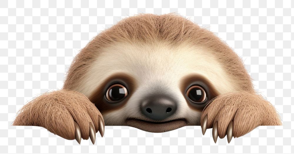 PNG Wildlife animal mammal sloth.