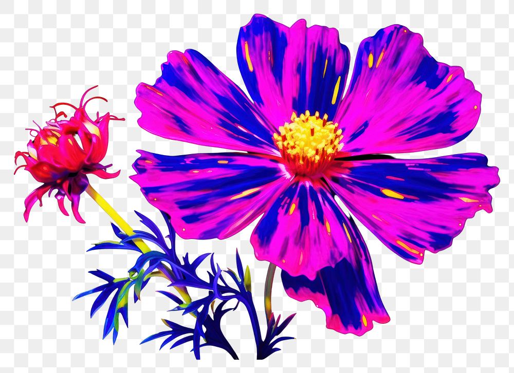 PNG Purple blossom flower cosmos.
