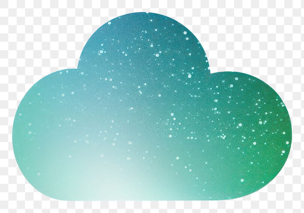 PNG Blue green gradient cloud icon backgrounds nature white background.