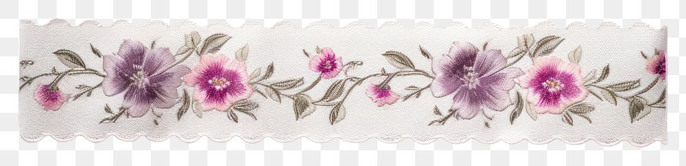 PNG  Decorative tape adhesive strip flower pattern plant.