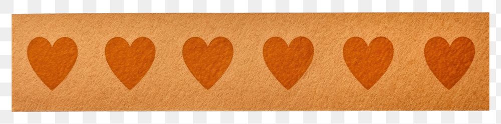 PNG  Paper adhesive strip pattern heart white background.