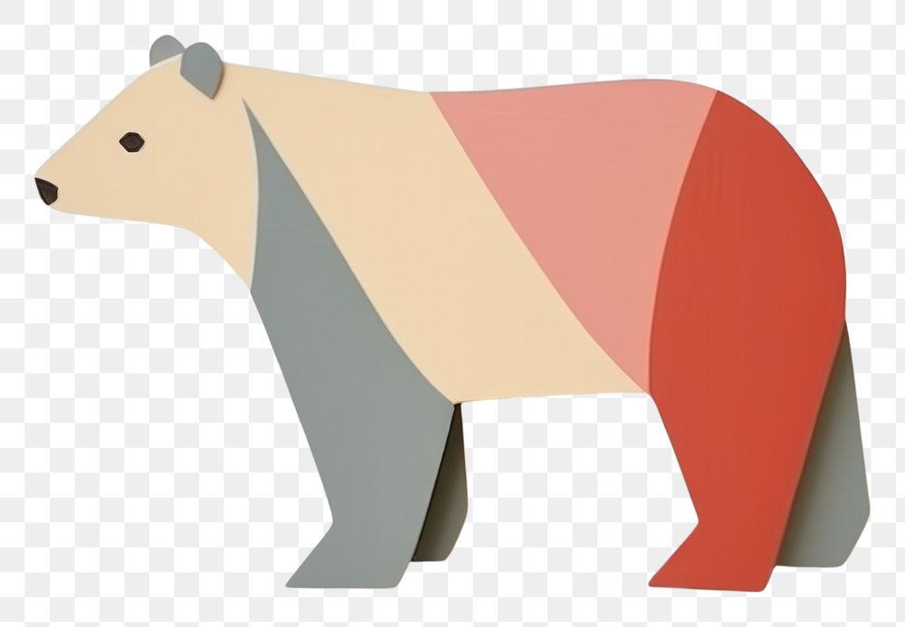 PNG Bear walking mammal art representation.