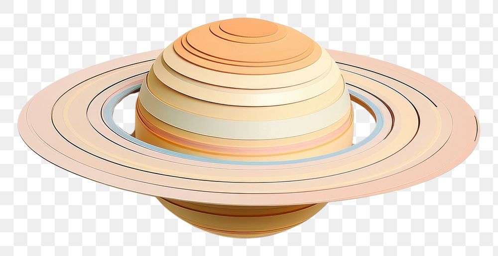 PNG Saturn art astronomy headwear.