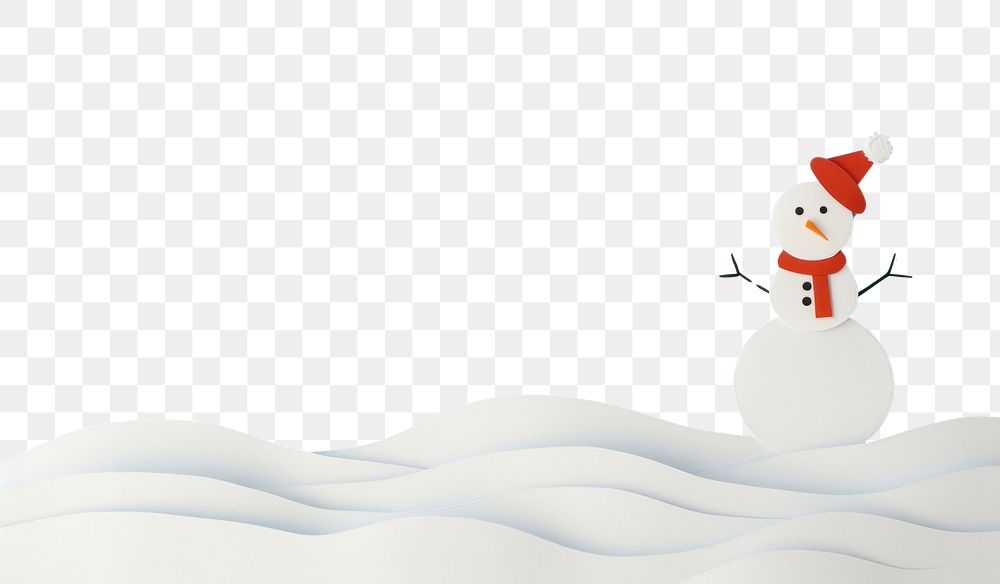 PNG Snowman winter outdoors cartoon.