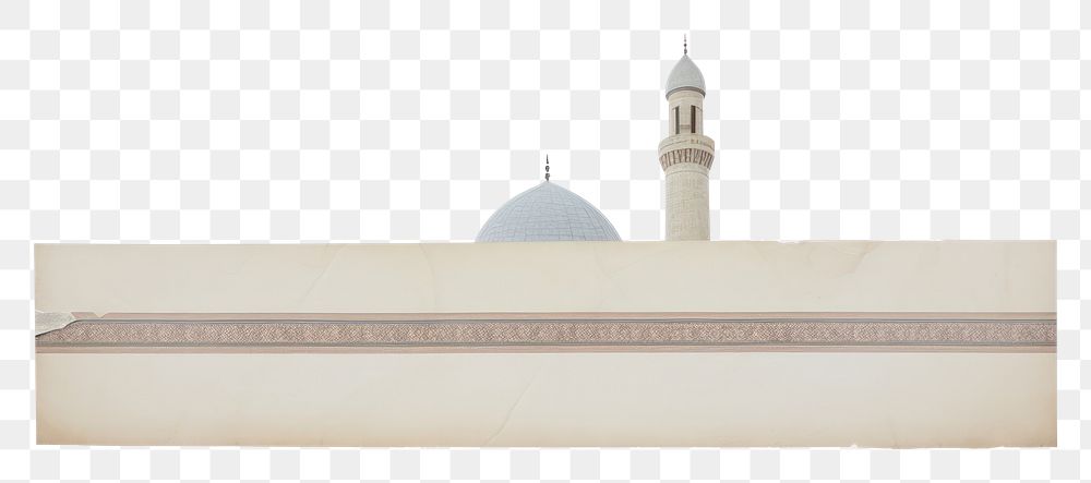 PNG Tape stuck on the mosque architecture white background lighting.
