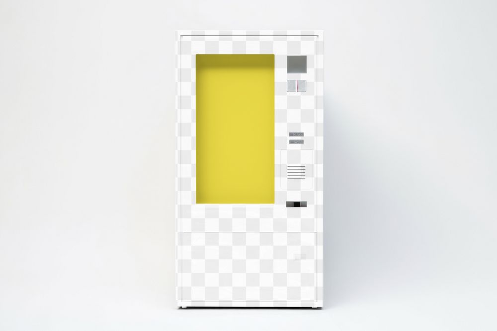 Vending machine  png product mockup, transparent design