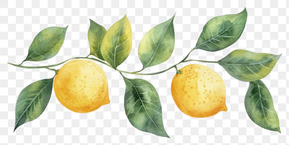 PNG Lemons divider ornament fruit plant food