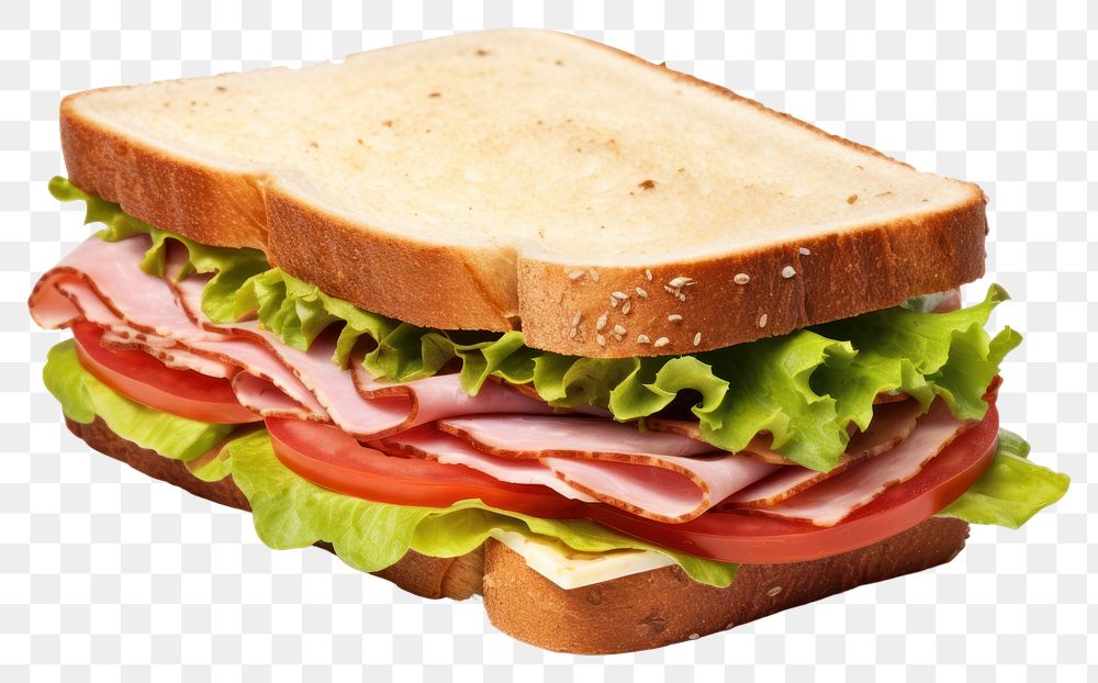 PNG Sandwich bread lunch food.