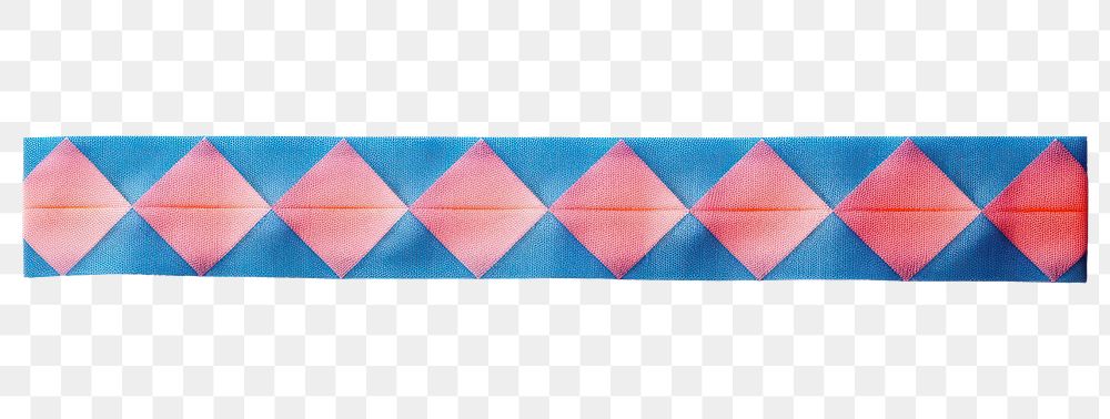 PNG Argyle pattern adhesive strip pink blue white background.
