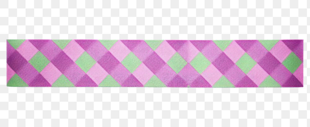 PNG Argyle pattern adhesive strip purple green pink.